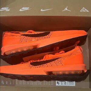 Nike Orange and Black Men's Sneakers
